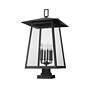 7_Z-Lite Rainer 32 1/2" High Black 6-Light Outdoor Pier Light more views