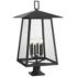 Z-Lite Rainer 33 1/2" High Black 6-Light Outdoor Pier Light