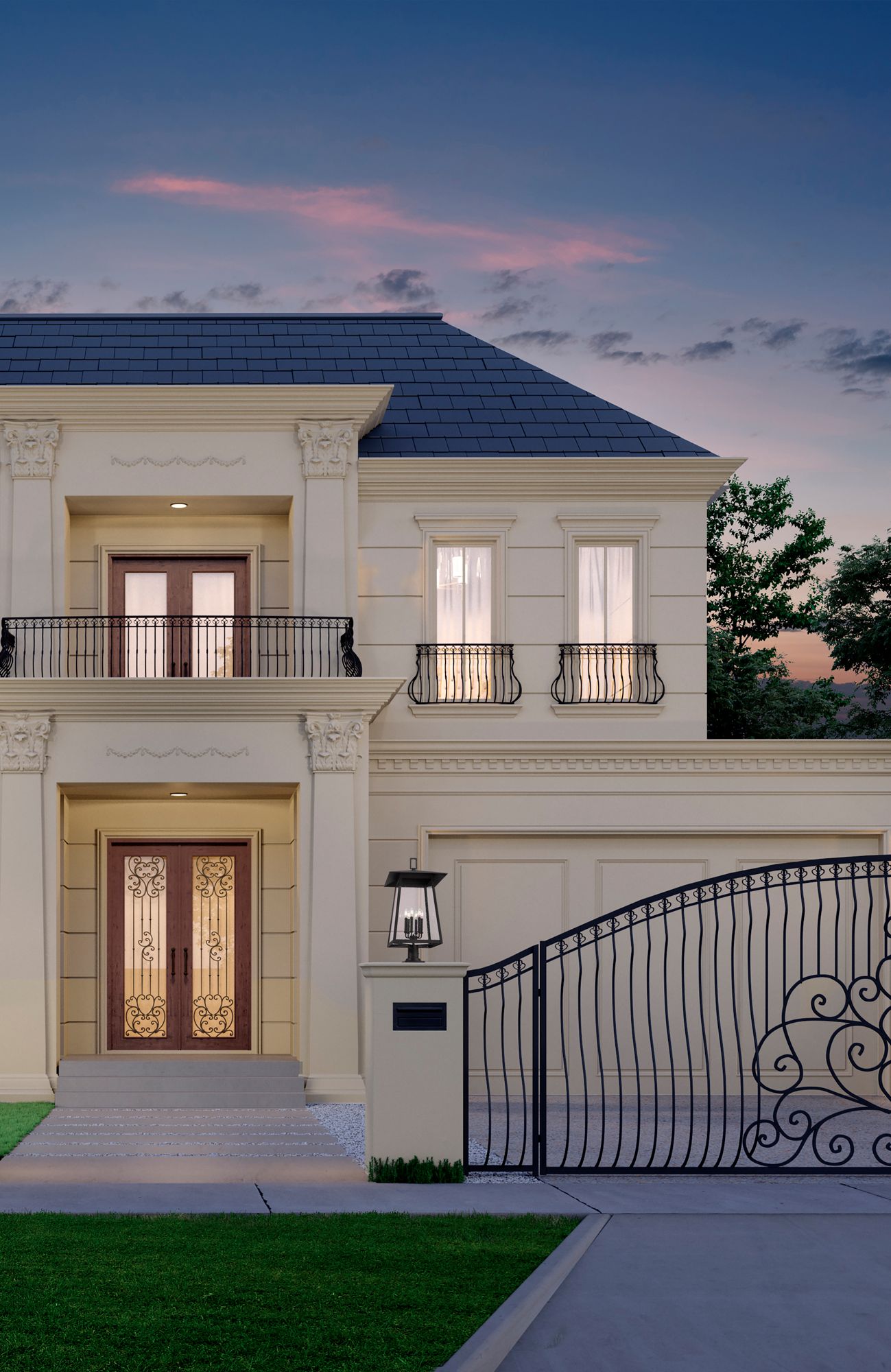 Image 3 Z-Lite Rainer 33 1/2" High Black 6-Light Outdoor Pier Light more views