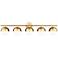 Z-Lite Realm Sphere 40" Wide Modern Gold 5-Light Bath Light