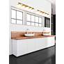3_Z-Lite Realm Sphere 40" Wide Modern Gold 5-Light Bath Light more views