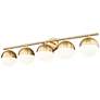 5_Z-Lite Realm Sphere 40" Wide Modern Gold 5-Light Bath Light more views