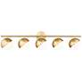 6_Z-Lite Realm Sphere 40" Wide Modern Gold 5-Light Bath Light more views