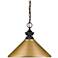Z-Lite Riviera 16" Wide Olde Bronze Meral Cone Pendant Light