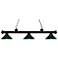 Z-Lite Riviera 57" Wide Bronze and Green 3-Light Billiard Light