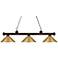 Z-Lite Riviera 57" Wide Bronze Metal Shade 3-Light Billiard Light