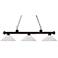 Z-Lite Riviera 57" Wide White Glass and Bronze 3-Light Billiard Light