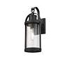 3_Z-Lite Roundhouse 15 3/4" High Black Outdoor Wall Light more views