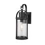 4_Z-Lite Roundhouse 15 3/4" High Black Outdoor Wall Light more views