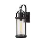 4_Z-Lite Roundhouse 19 1/2" High Black Outdoor Wall Light more views