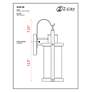 7_Z-Lite Roundhouse 19 1/2" High Black Outdoor Wall Light more views