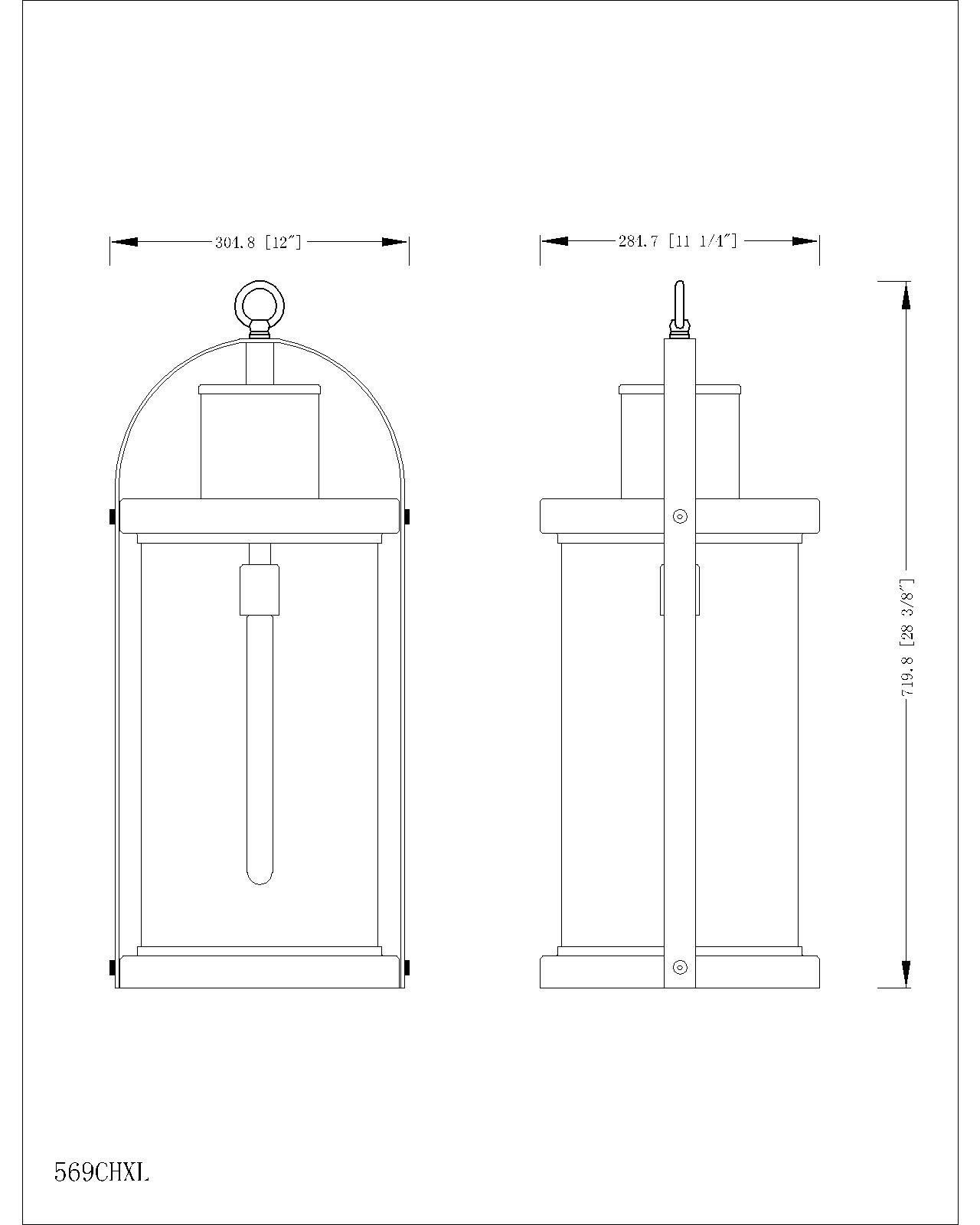 Z-Lite Roundhouse 28 1/4" High Black Outdoor Hanging Light in scene