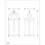 Z-Lite Roundhouse 28 1/4" High Black Outdoor Hanging Light in scene