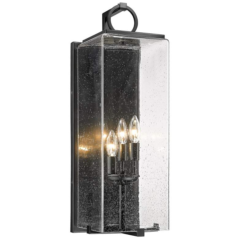 Image 1 Z-Lite Sana 24 3/4" High Black 3-Light Outdoor Wall Light