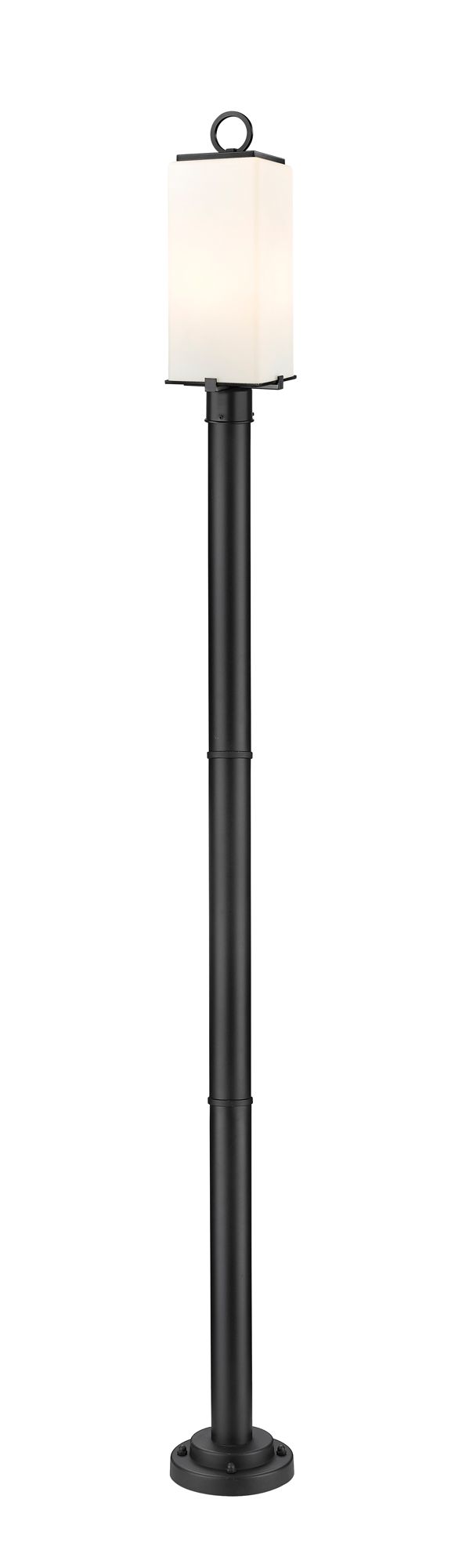 Image 6 Z-Lite Sana 94" High Outdoor Post Light with Flat Base Pole more views