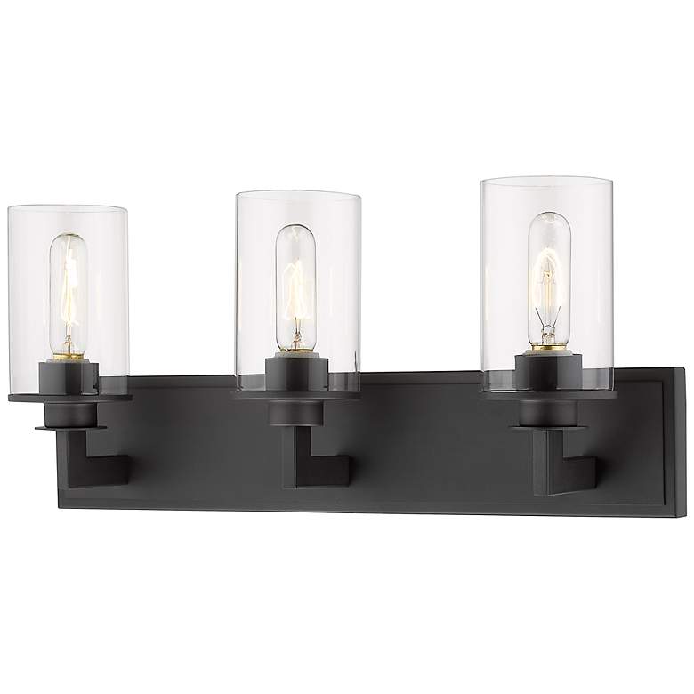 Image 3 Z-Lite Savannah 23" Wide Bronze 3-Light Bath Vanity Light