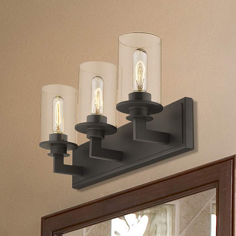 Image 2 Z-Lite Savannah 23" Wide Bronze 3-Light Bath Vanity Light