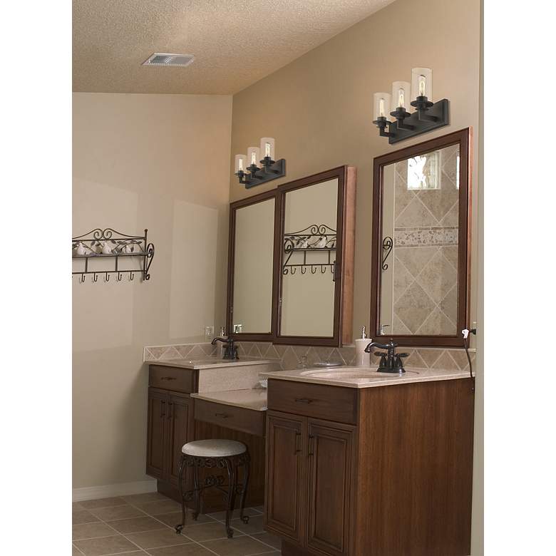 Image 4 Z-Lite Savannah 23" Wide Bronze 3-Light Bath Vanity Light more views