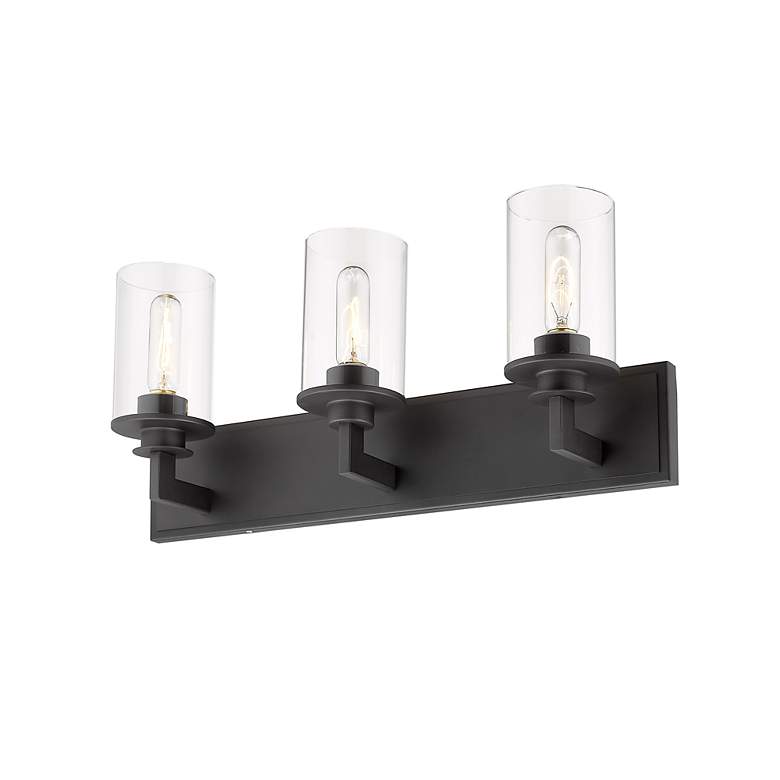 Image 5 Z-Lite Savannah 23" Wide Bronze 3-Light Bath Vanity Light more views