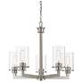 2_Z-Lite Savannah 24" Wide Brushed Nickel 5-Light Chandelier