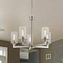 1_Z-Lite Savannah 24" Wide Brushed Nickel 5-Light Chandelier