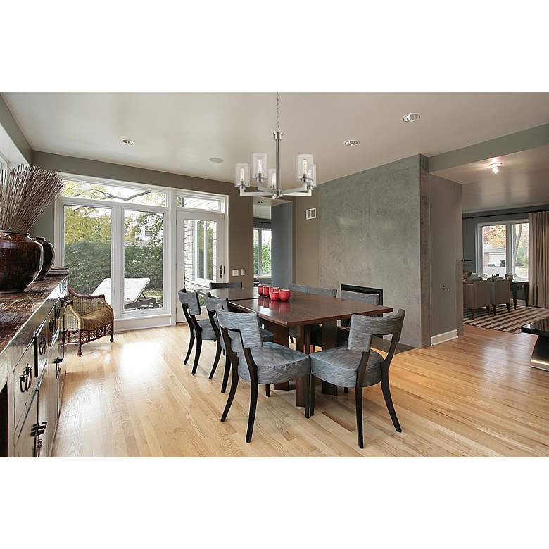 Image 6 Z-Lite Savannah 24" Wide Brushed Nickel 5-Light Chandelier more views
