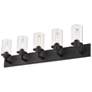 3_Z-Lite Savannah 38 3/4"W Bronze 5-Light Vanity Bath Light more views