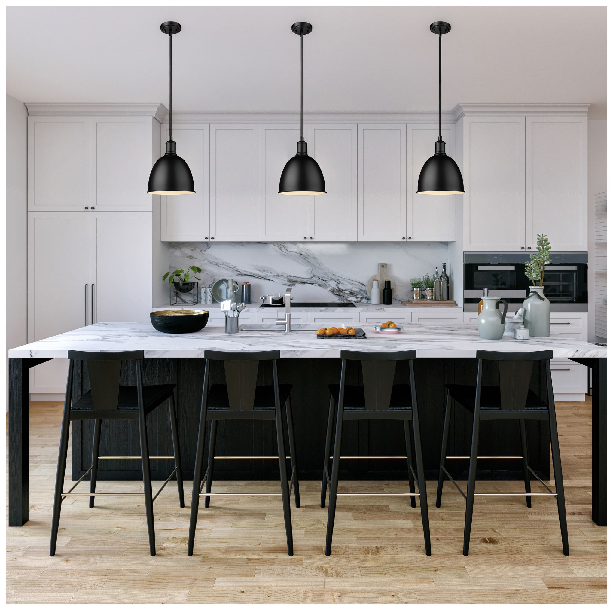 Image 3 Z-Lite Sawyer 8 1/4" Wide Matte Black Iron Mini Pendant more views