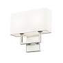 4_Z-Lite Saxon 12" Wide Modern Brushed Nickel 2-Light Wall Sconce more views