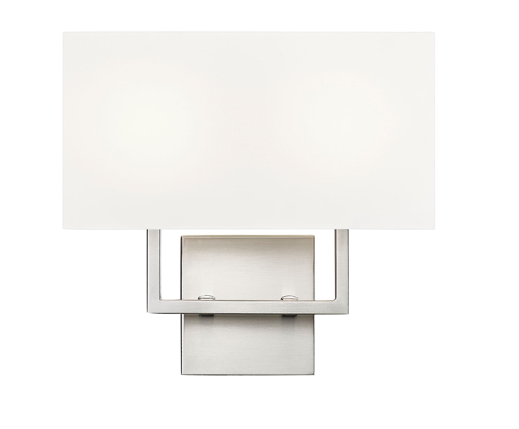 Image 5 Z-Lite Saxon 12" Wide Modern Brushed Nickel 2-Light Wall Sconce more views