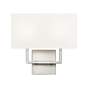 5_Z-Lite Saxon 12" Wide Modern Brushed Nickel 2-Light Wall Sconce more views