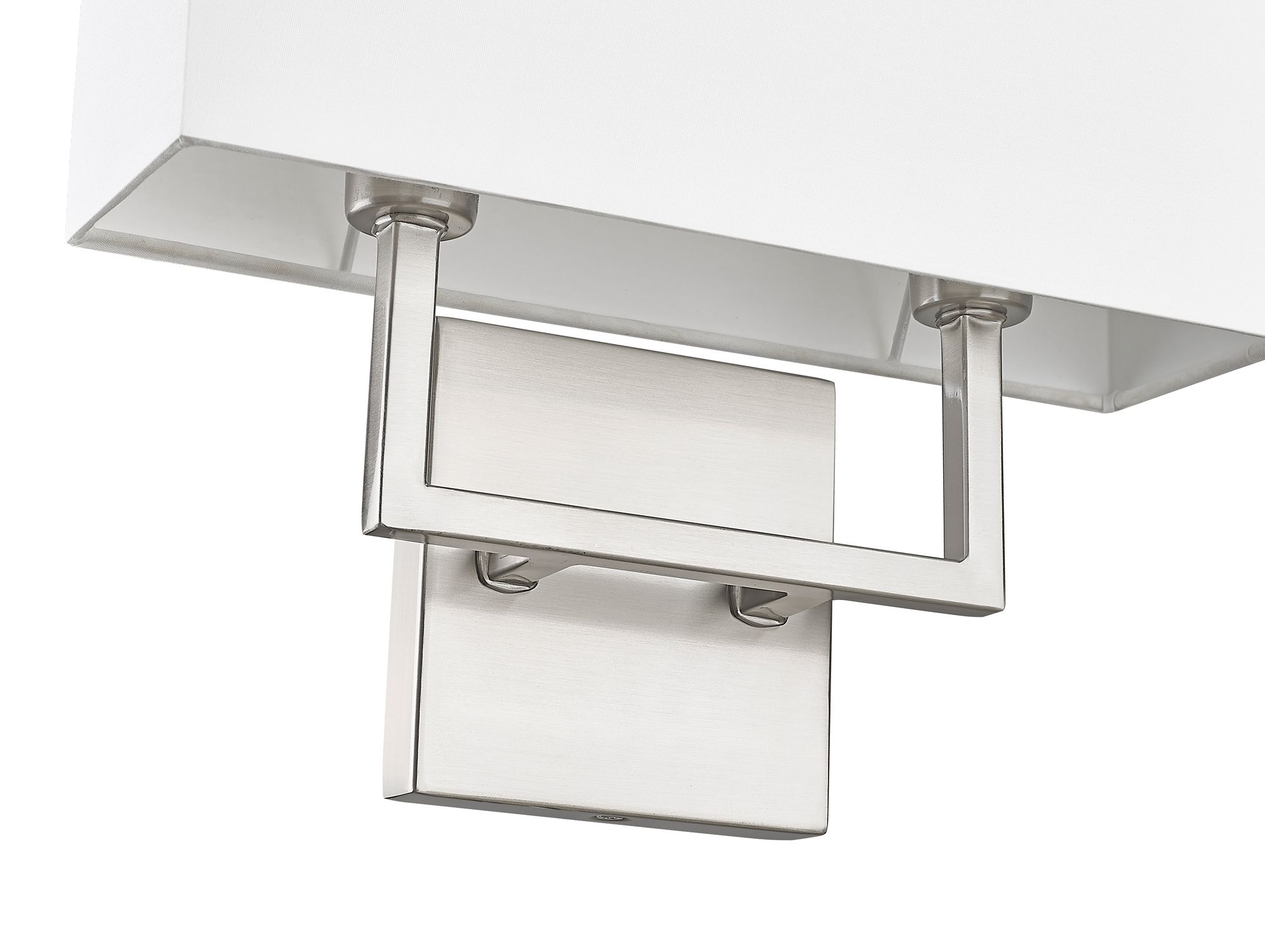 Image 6 Z-Lite Saxon 12" Wide Modern Brushed Nickel 2-Light Wall Sconce more views