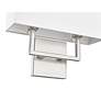 6_Z-Lite Saxon 12" Wide Modern Brushed Nickel 2-Light Wall Sconce more views