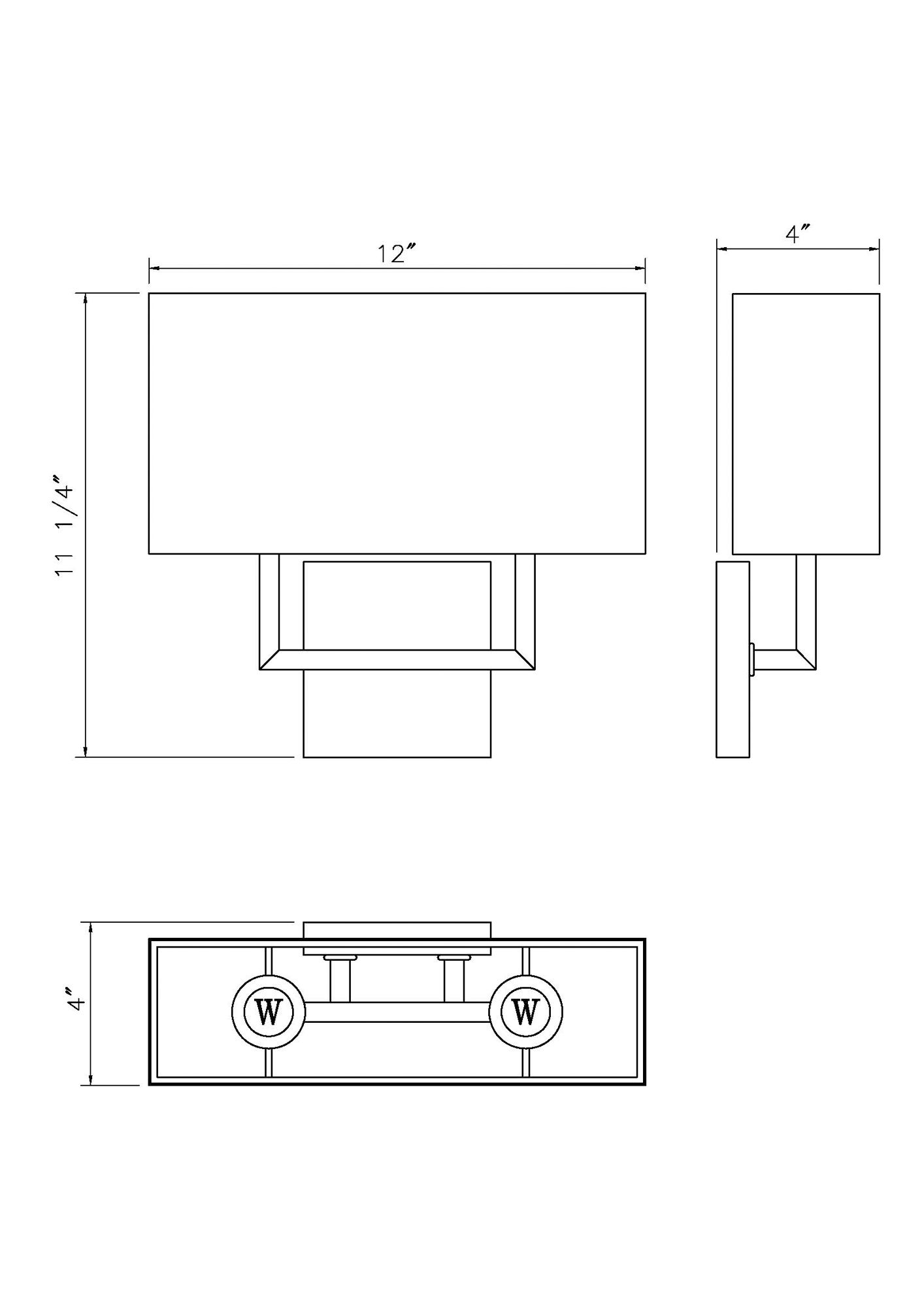 Z-Lite Saxon 12" Wide Modern Brushed Nickel 2-Light Wall Sconce