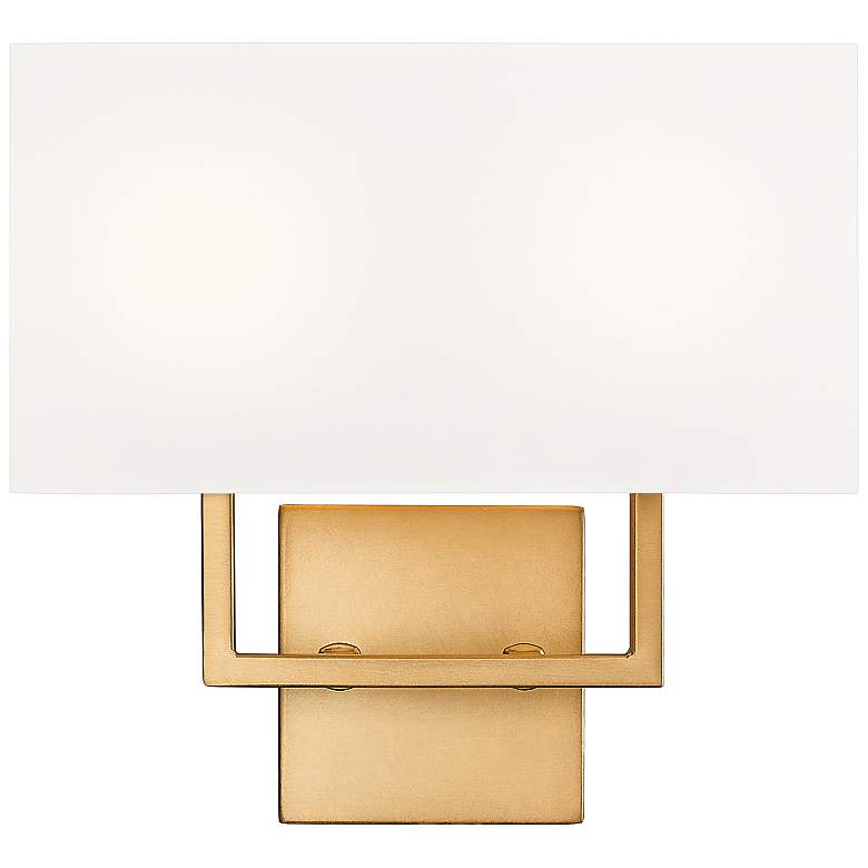 Image 6 Z-Lite Saxon 12" Wide Rubbed Brass 2-Light Wall Sconce more views