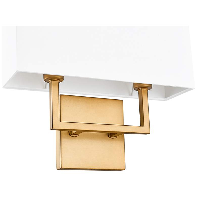Image 7 Z-Lite Saxon 12" Wide Rubbed Brass 2-Light Wall Sconce more views