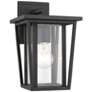 1_Z-Lite Seoul 11 1/2" High Black Outdoor Wall Light