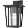 1_Z-Lite Seoul 11 1/2" Oil-Rubbed Bronze Clear Glass Outdoor Wall Light
