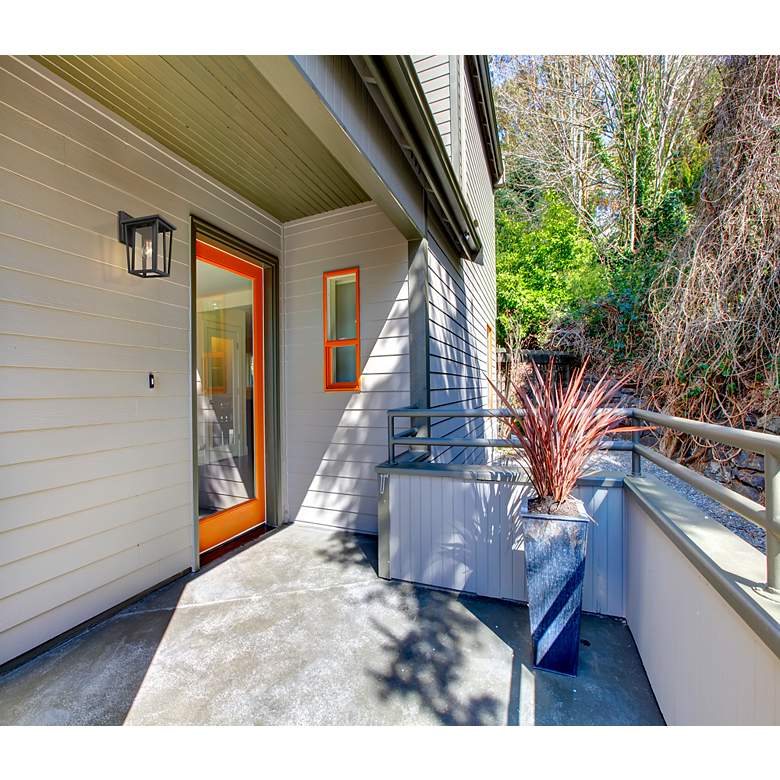 Image 2 Z-Lite Seoul 11 1/2" Oil-Rubbed Bronze Clear Glass Outdoor Wall Light more views