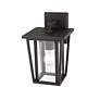 3_Z-Lite Seoul 11 1/2" Oil-Rubbed Bronze Clear Glass Outdoor Wall Light more views
