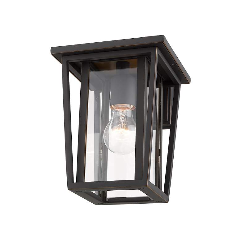 Image 6 Z-Lite Seoul 11 1/2" Oil-Rubbed Bronze Clear Glass Outdoor Wall Light more views