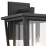 2_Z-Lite Seoul 14 3/4" High Black and Clear Glass Outdoor Wall Light more views
