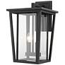2_Z-Lite Seoul 18 3/4" High Black 2-Light Outdoor Wall Light