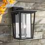 1_Z-Lite Seoul 18 3/4" High Black 2-Light Outdoor Wall Light