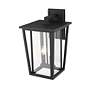 6_Z-Lite Seoul 18 3/4" High Black 2-Light Outdoor Wall Light more views