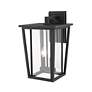 7_Z-Lite Seoul 18 3/4" High Black 2-Light Outdoor Wall Light more views