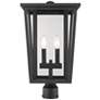 1_Z-Lite Seoul 19 3/4" High Black 2-Light Outdoor Post Light