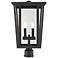 Z-Lite Seoul 19 3/4" High Black 2-Light Outdoor Post Light
