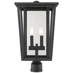 Z-Lite Seoul 19 3/4" High Black 2-Light Outdoor Post Light