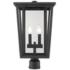 Z-Lite Seoul 19 3/4" High Black 2-Light Outdoor Post Light